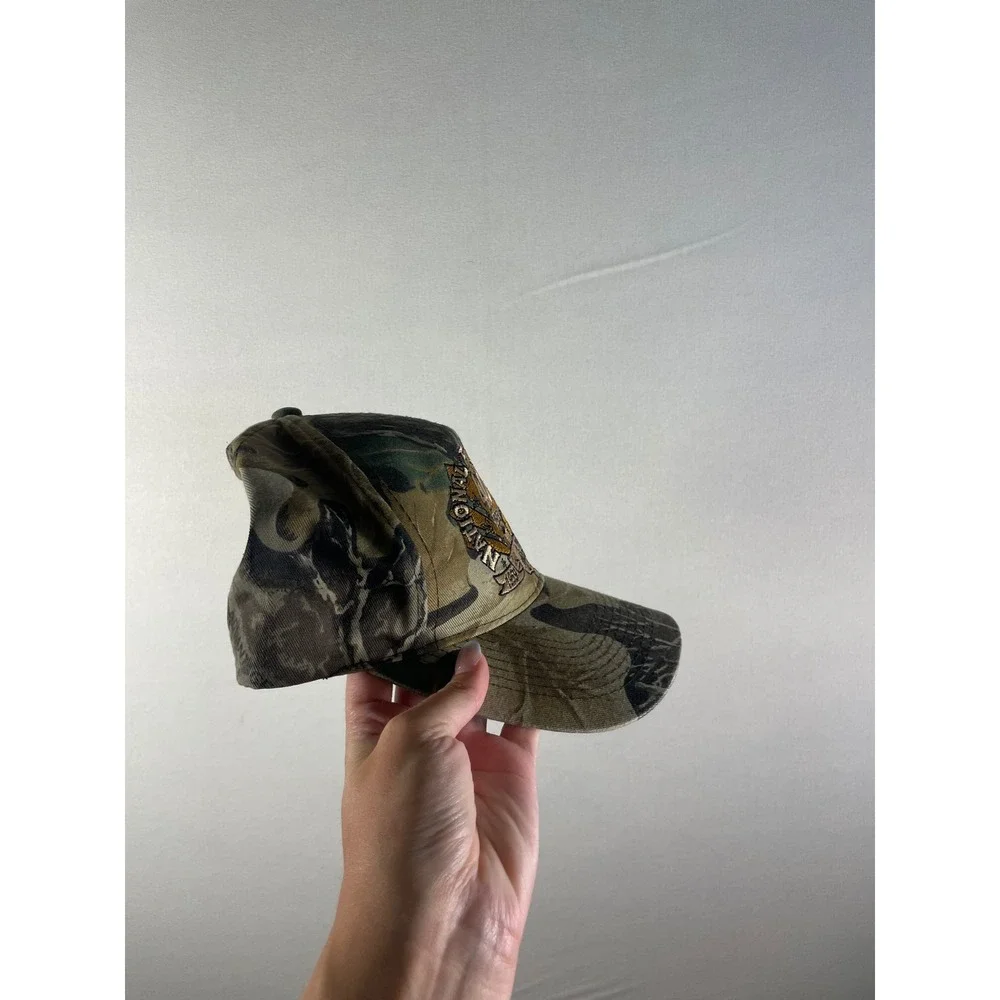 Vintage 1998 NFR 40th Anniversary Las Vegas Camo Snapback Hat Rodeo Cap